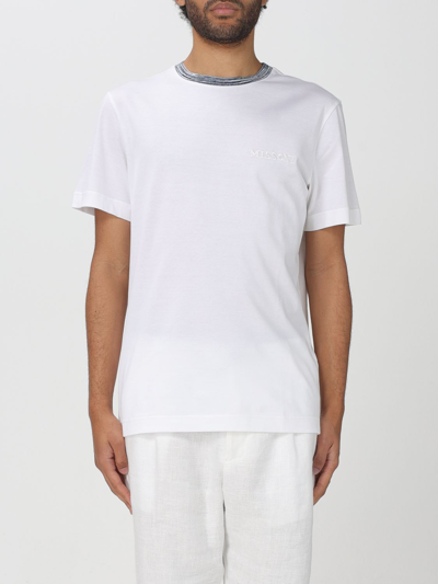 Shop Missoni T-shirt  Men Color White