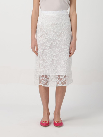 Shop Actitude Twinset Skirt  Woman Color White
