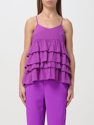 Shop Actitude Twinset Top  Woman Color Violet