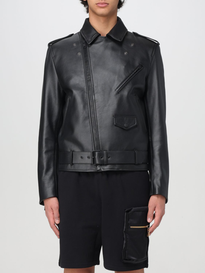 Shop Moschino Couture Coat  Men Color Black