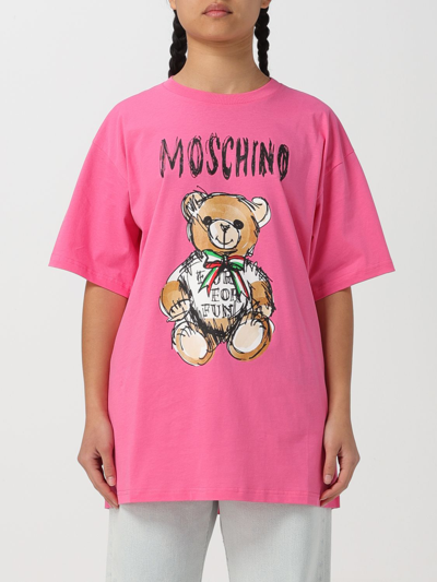 Shop Moschino Couture Top  Woman Color Fuchsia