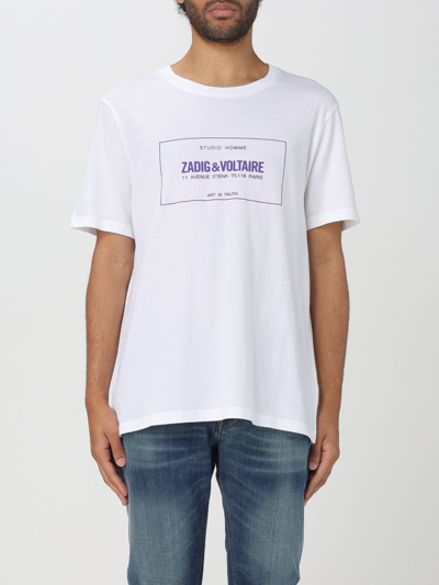 Shop Zadig & Voltaire T-shirt  Men Color White