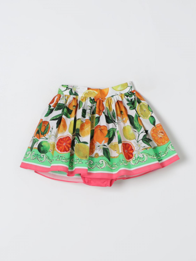 Shop Dolce & Gabbana Skirt  Kids Color Green