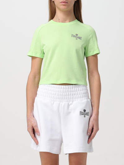 Shop Chiara Ferragni T-shirt  Woman Color Green