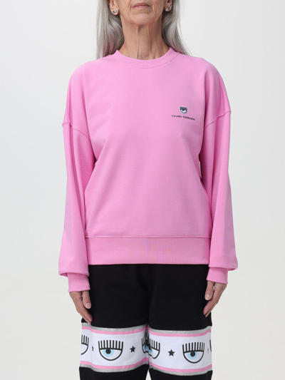 Shop Chiara Ferragni Sweatshirt  Woman Color Pink