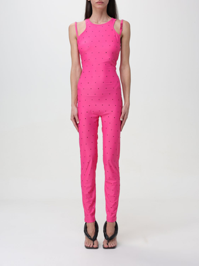 Shop Versace Jeans Couture Jumpsuits  Woman Color Pink