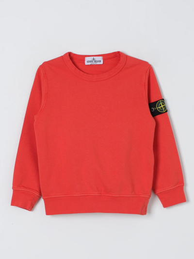 Shop Stone Island Junior Sweater  Kids Color Orange