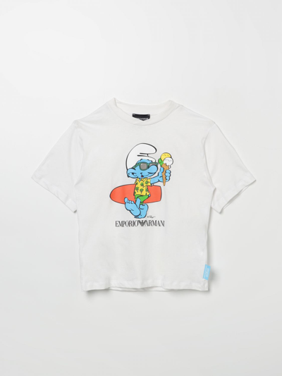 T恤 EMPORIO ARMANI KIDS 儿童 颜色 白色 1