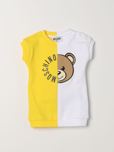 Shop Moschino Baby Romper  Kids Color Yellow