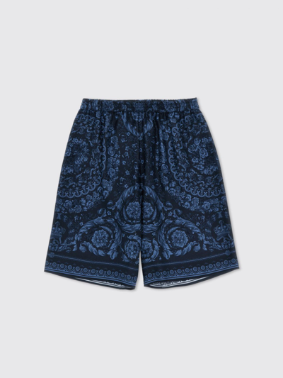 Young Versace Shorts  Kids Color Blue In Blue