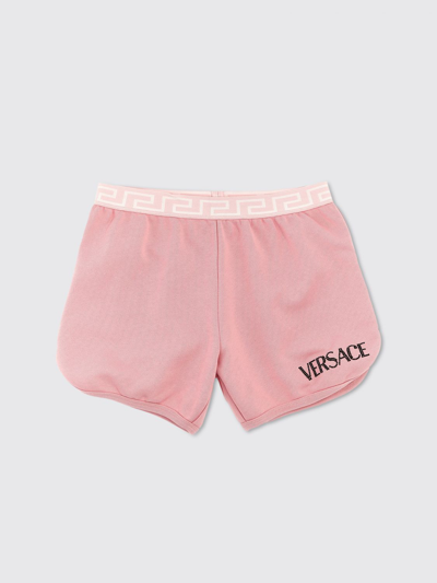 Shop Young Versace Short  Kids Color Pink