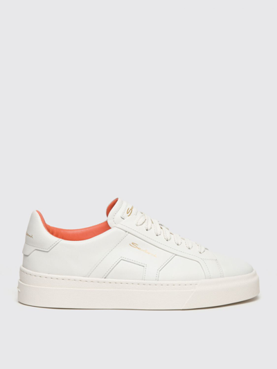 Shop Santoni Sneakers  Woman Color White