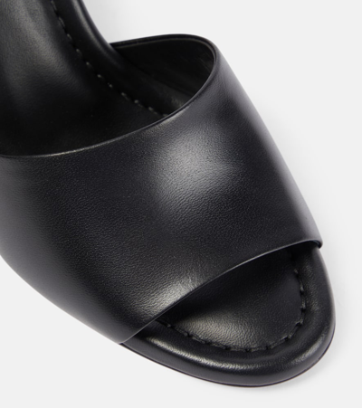Christian Louboutin Jane Leather Mules In Black