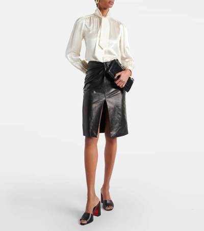 Christian Louboutin Jane Leather Mules In Black