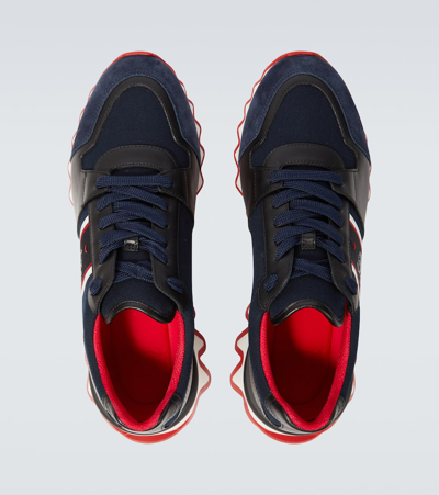Christian Louboutin Nastroshark Low-top Sneakers In Blue