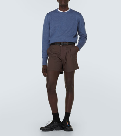 Canada Goose Rosseau Crewneck Wool Sweater In Blue