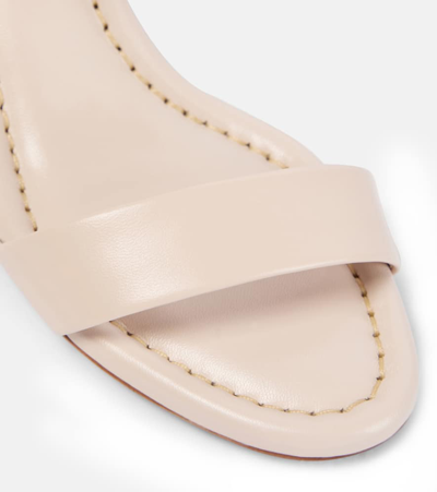 Shop Christian Louboutin Miss Jane Leather Sandals In Leche/lin Leche