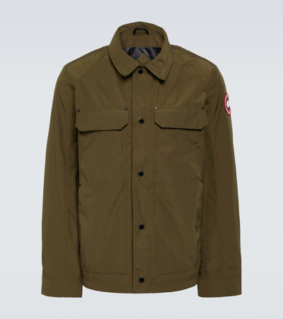 Shop Canada Goose Burnaby Chore Utility Jacket In Military Green