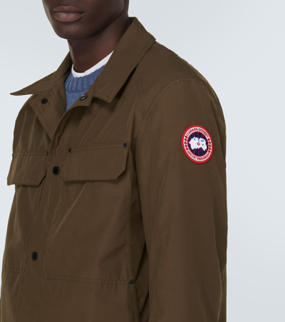 Shop Canada Goose Burnaby Chore Utility Jacket In Military Green