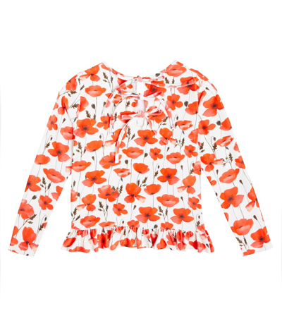 Shop Suncracy Dubrovnik Floral Rashguard In Red