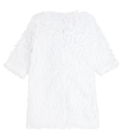 Caroline Bosmans Bow-detail Feather Dress In White
