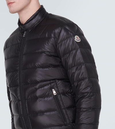 Shop Moncler Acorus Quilted Down Jacket In Black