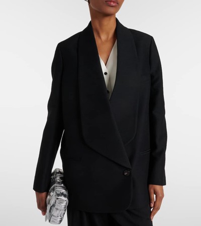 Shop Loro Piana Sheri Virgin Wool Blazer In Black