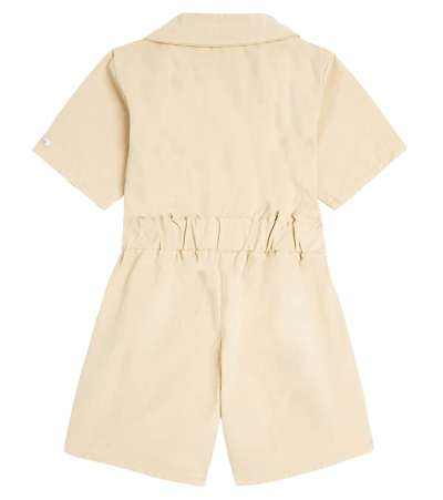 Donsje Hazel Cotton Playsuit In Biscuit