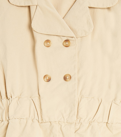 Donsje Hazel Cotton Playsuit In Biscuit