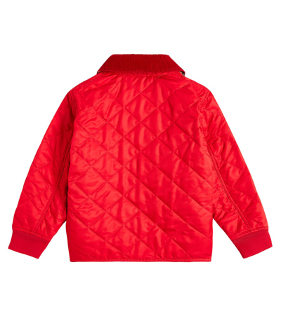 Shop Burberry Quilted Jacket In Pillar