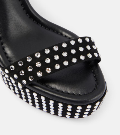 Shop Christian Louboutin Movida Jane Strass Boum Platform Sandals In Black/cry/lin Black