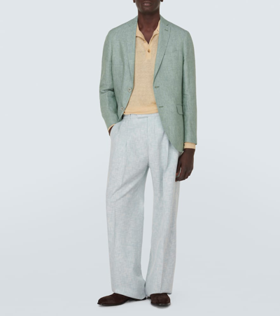 Manolo Blahnik Witney Suede Brogues In Brown