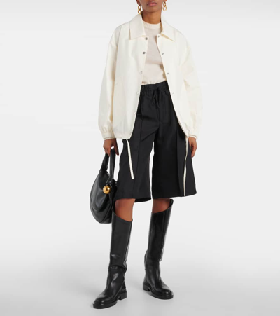 Shop Jil Sander High-rise Culottes In Black