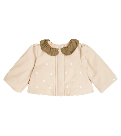 Shop Donsje Baby Julie Cotton Jacket In Lavender Brown