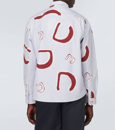 Jacquemus La Chemise Simon Cotton Shirt In Blue