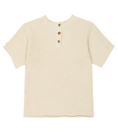 Shop Donsje Sove Ribbed-knit Sweater In Soft Sand