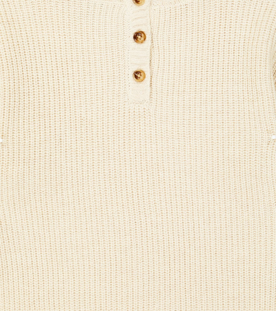 Shop Donsje Sove Ribbed-knit Sweater In Soft Sand