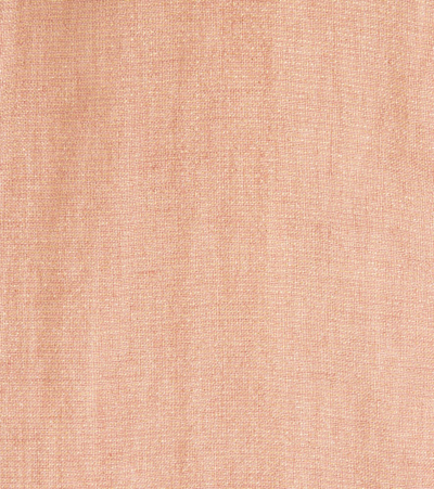 Shop Donsje Revoi Linen-blend Pants In Rust Metallic