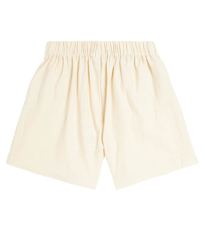 Shop Donsje Mary Cotton Cargo Shorts In Macaroon