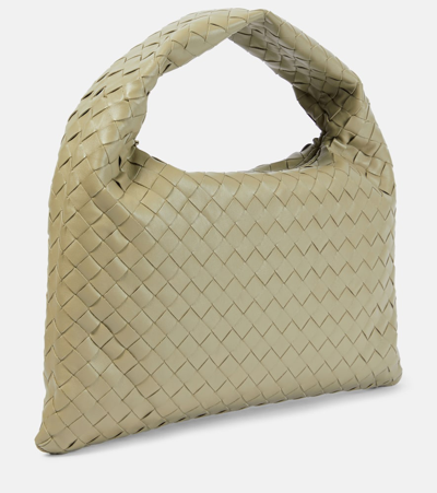 Bottega Veneta Small Hop Bag In Travertine - Muse Bra