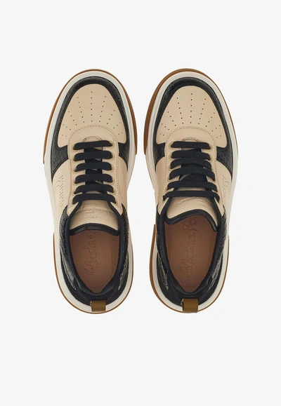 Ferragamo Multicolor Gancini Sneaker In Multicolor