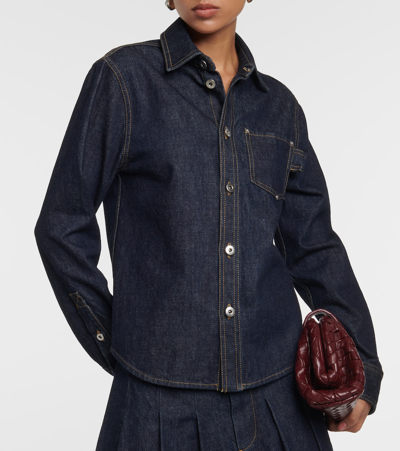 Bottega Veneta Denim Shirt In Indigo