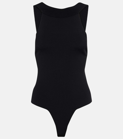 Shop Khaite Campagna Jersey Bodysuit In Black