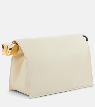 Jacquemus Off-white Les Sculptures 'la Petite Pochette Rond Carré' Clutch In Light Ivory