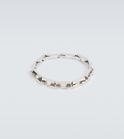 Shop Saint Laurent Chain Bracelet In Silver