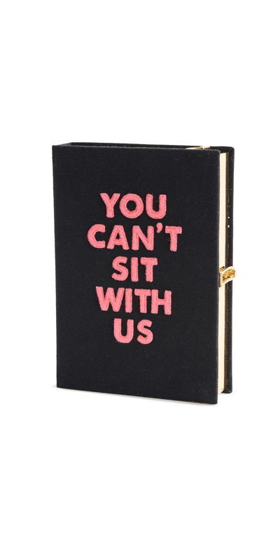 Shop Olympia Le-tan You Can't Sit With Us Book Clutch Black