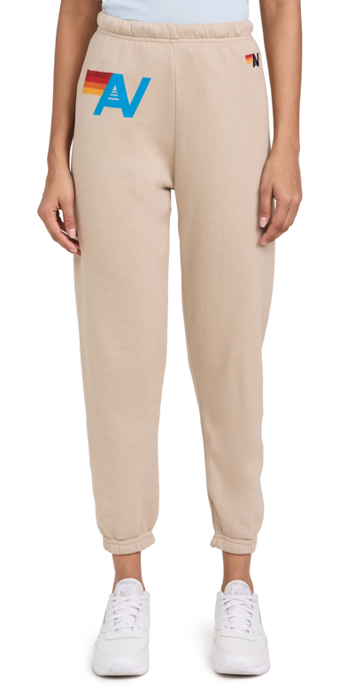 Shop Aviator Nation Logo Sweatpants Sand