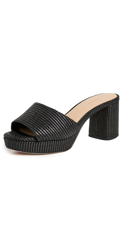 Shop Veronica Beard Dali Low Platform Sandals Black