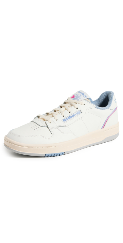 Shop Reebok Phase Court Sneakers Chalk/vintage Blue/laser Pink
