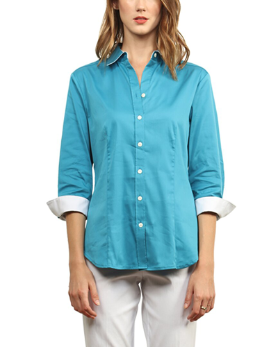 Shop Hinson Wu Diane Shirt In Blue